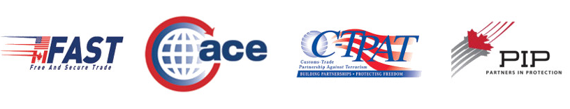 FAST, ACE, CTPAT & PIP logos